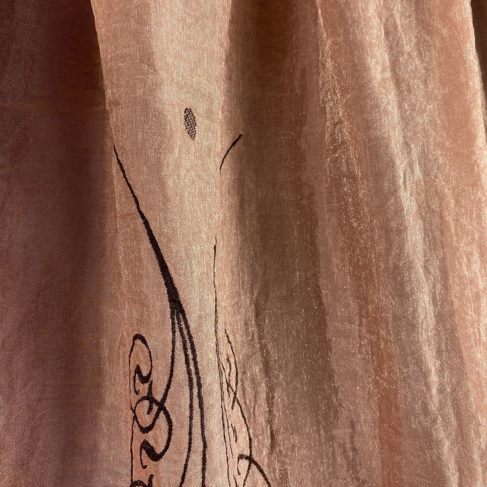 Lapis Anthropologie Midi‎ Dress One Size Copper Pink Boho Smocked Sleeveless - Picture 5 of 13